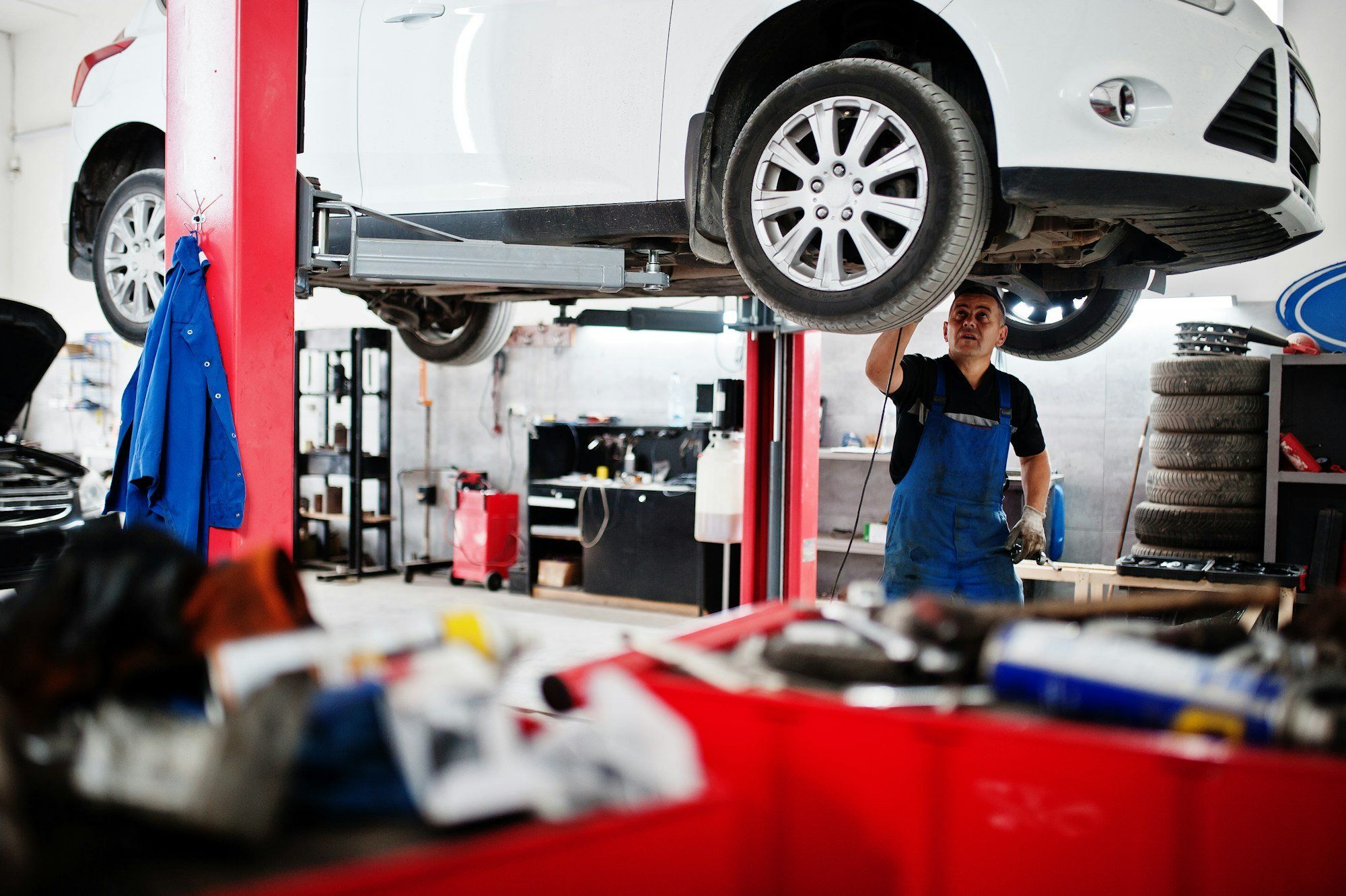 Car repair and maintenance theme